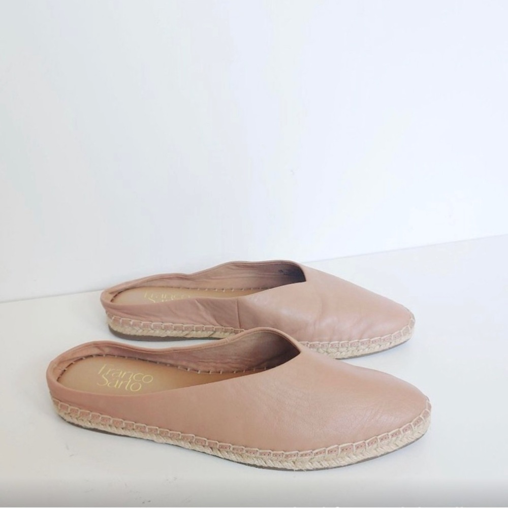 Franco Sarto Filipa Leather Mules Espadrille 8M